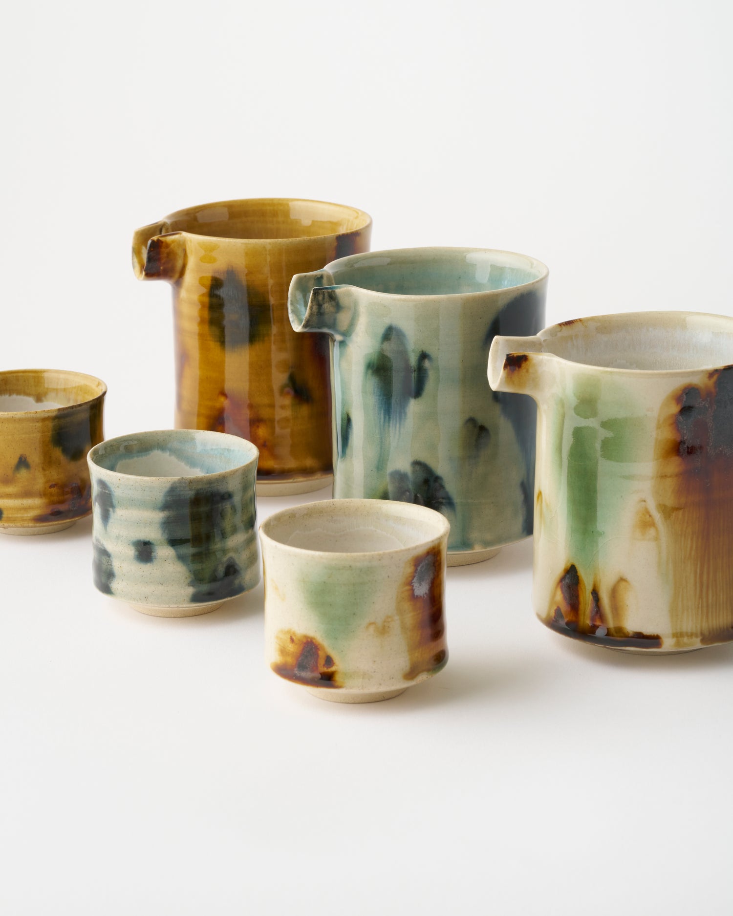 Yusai Sake Server (Tricolor) / Sho Kumamoto