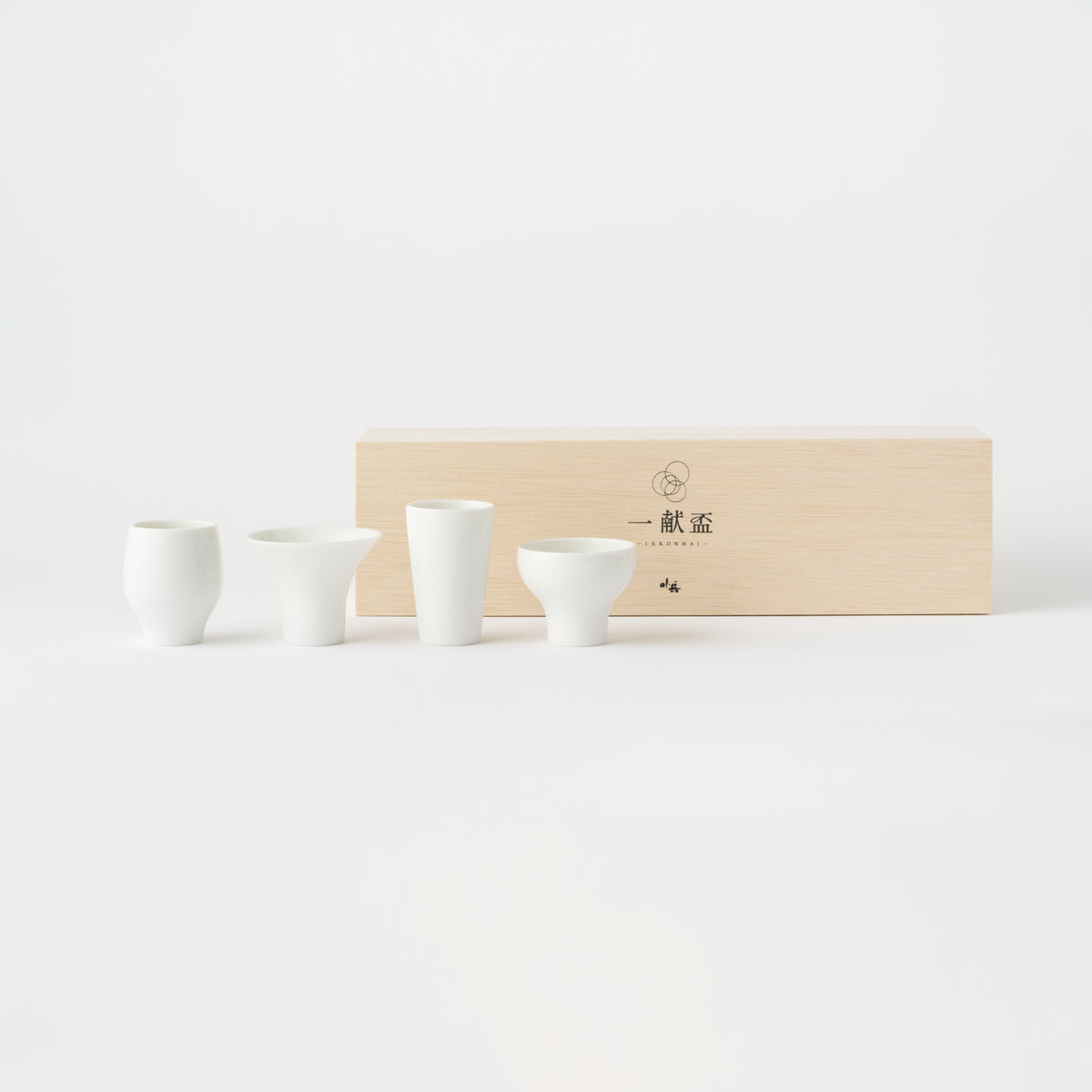Ikkon Sake Cups Set (White)