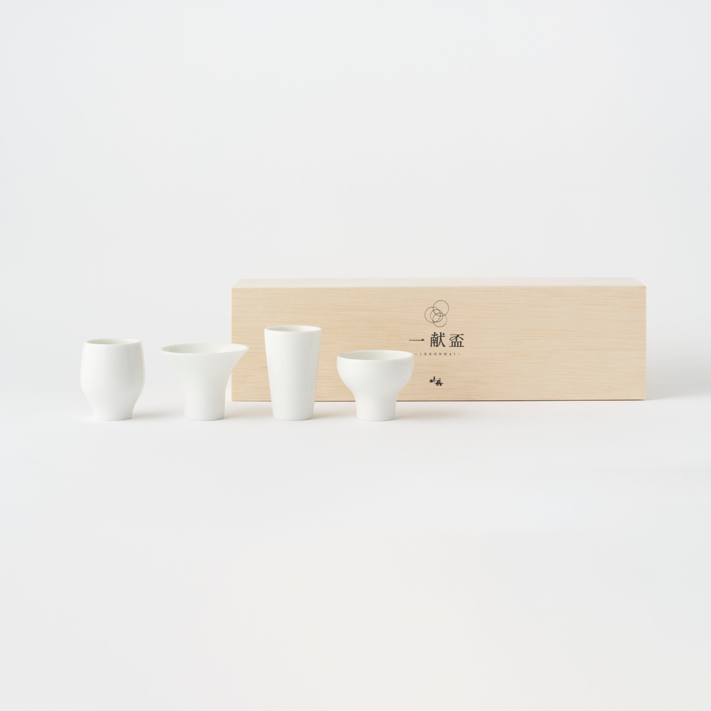 Ikkon Sake Cups Set (White)