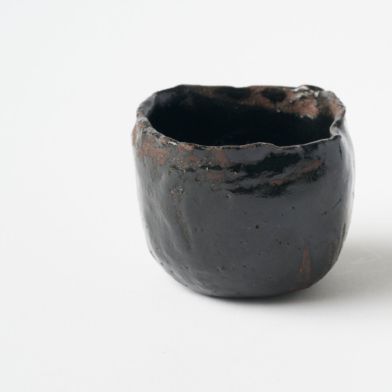 Black Raku Sake Cup (Koetsu) / Hideki Yanashita