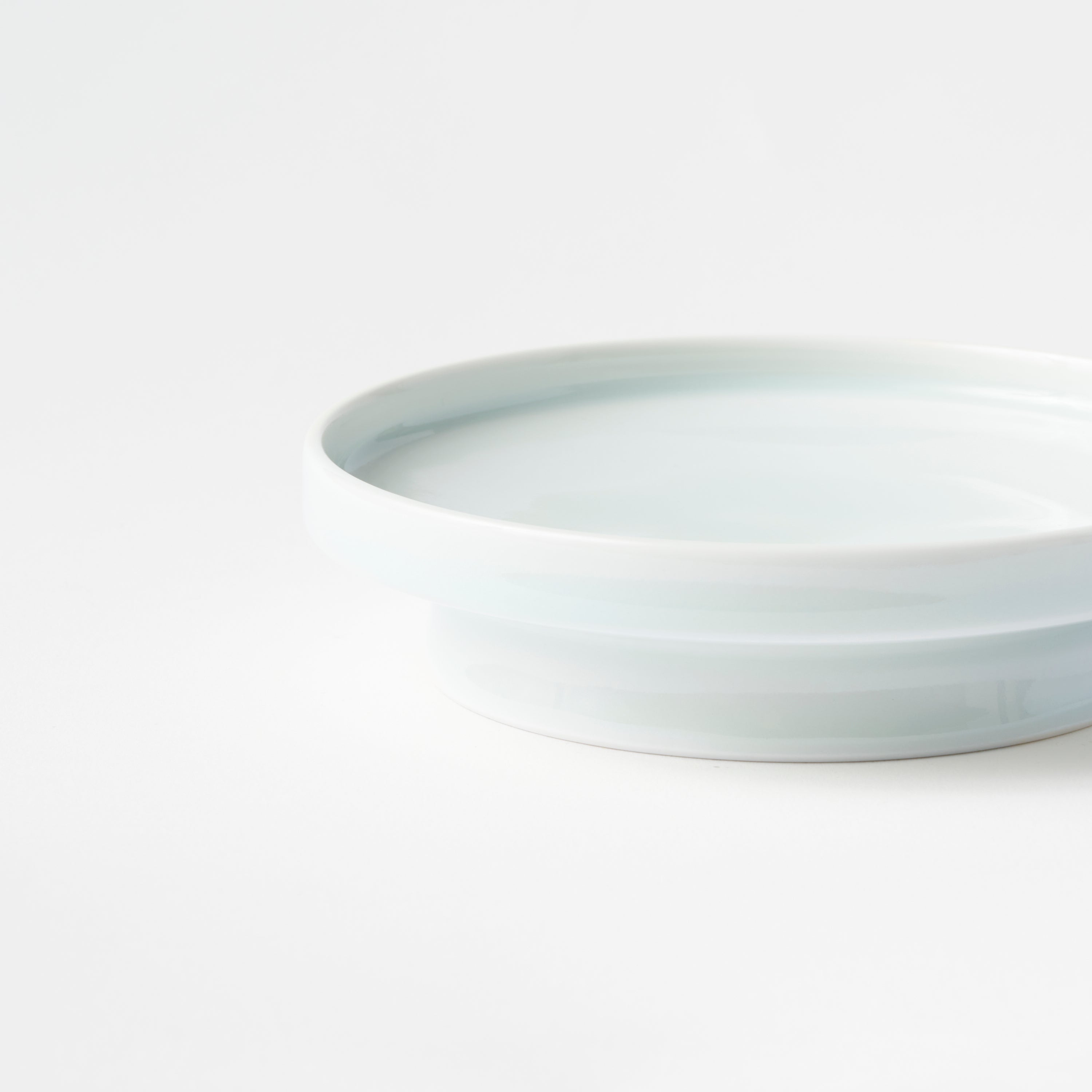 High-Footed Plate (Blue White Glaze) / Hiroshi Taruta