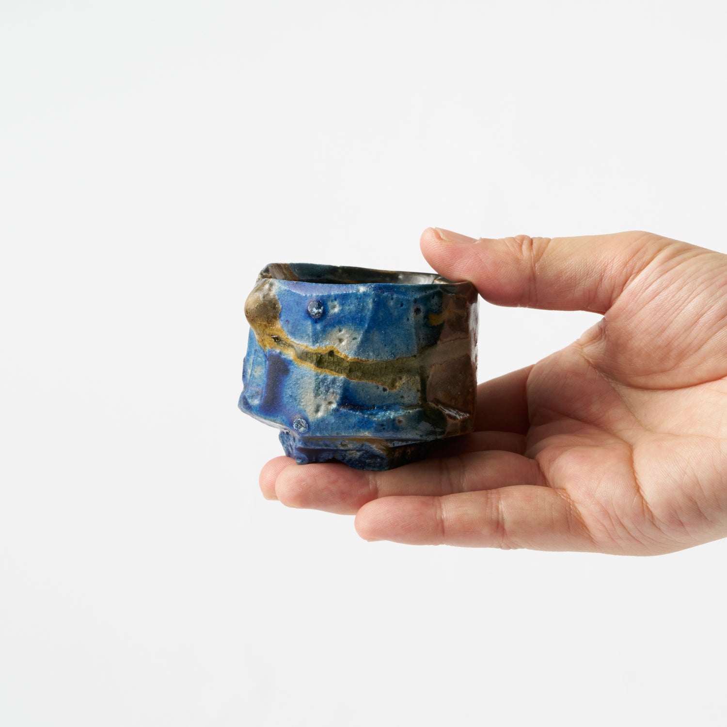 No.8 Yohen Blue Sake Cup / Takashi Baba