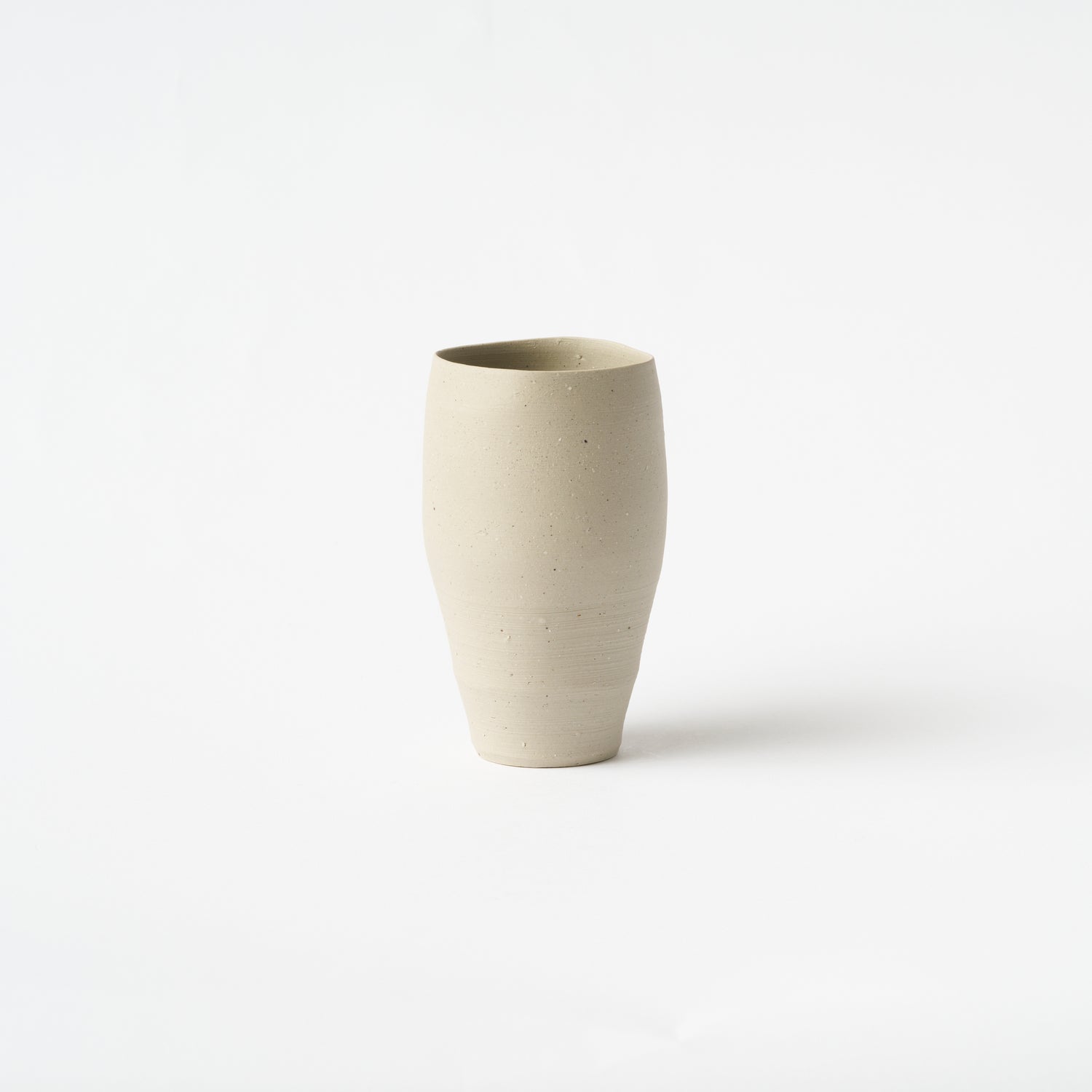 White Bizen Tumbler / Hitoshi Morimoto