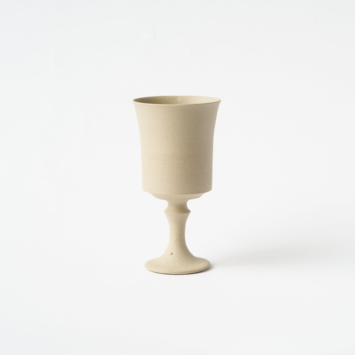 White Bizen Goblet / Hitoshi Morimoto