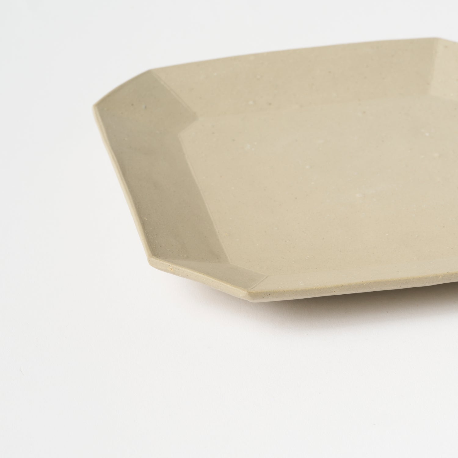 White Bizen Square Plate (M) / Hitoshi Morimoto