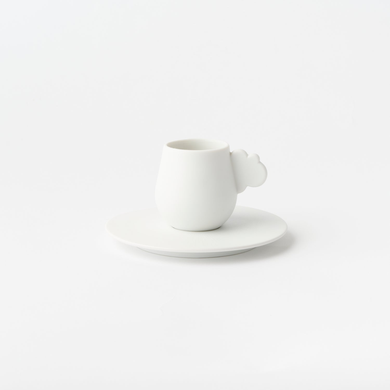 Cloud Espresso Cup & Saucer (White)
