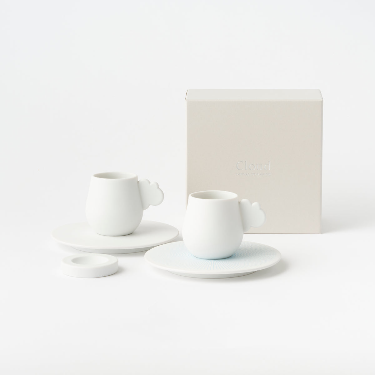 Cloud Espresso Cup & Saucer (Peranakan Blue)