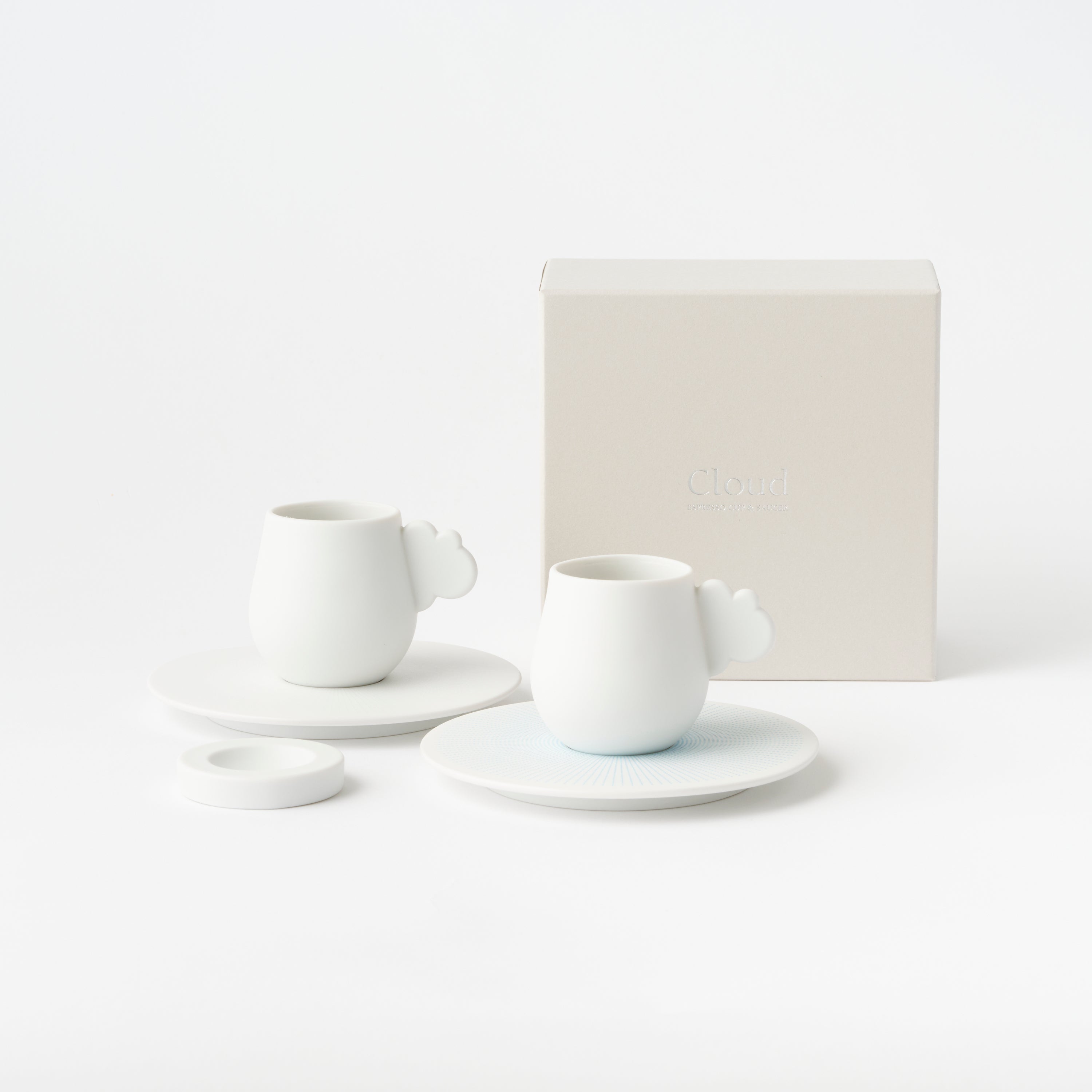 Cloud Espresso Cup & Saucer (Peranakan Blue)