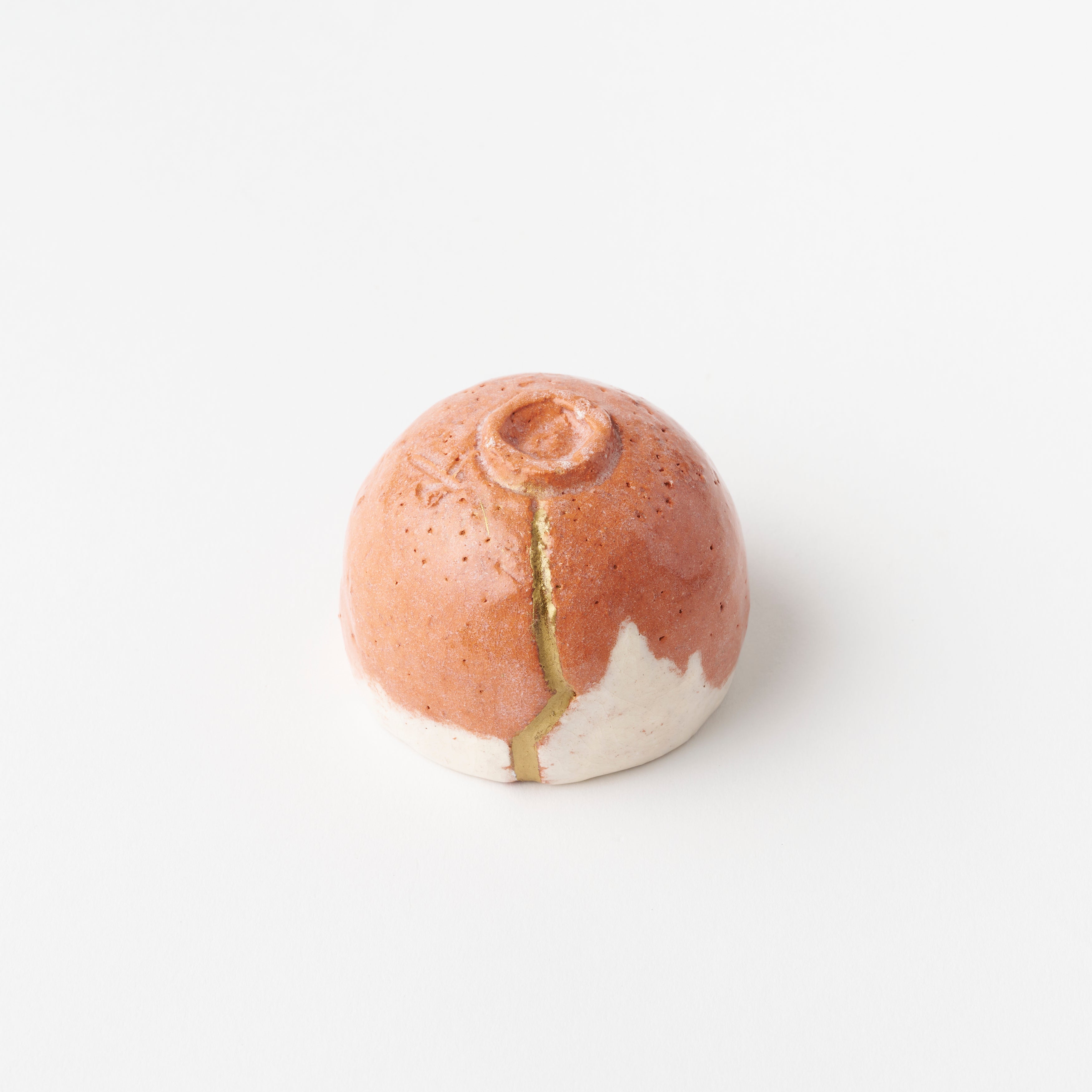 Red Raku Sake Cup / Seppo (Snow-Capped Peak) / Hideki Yanashita