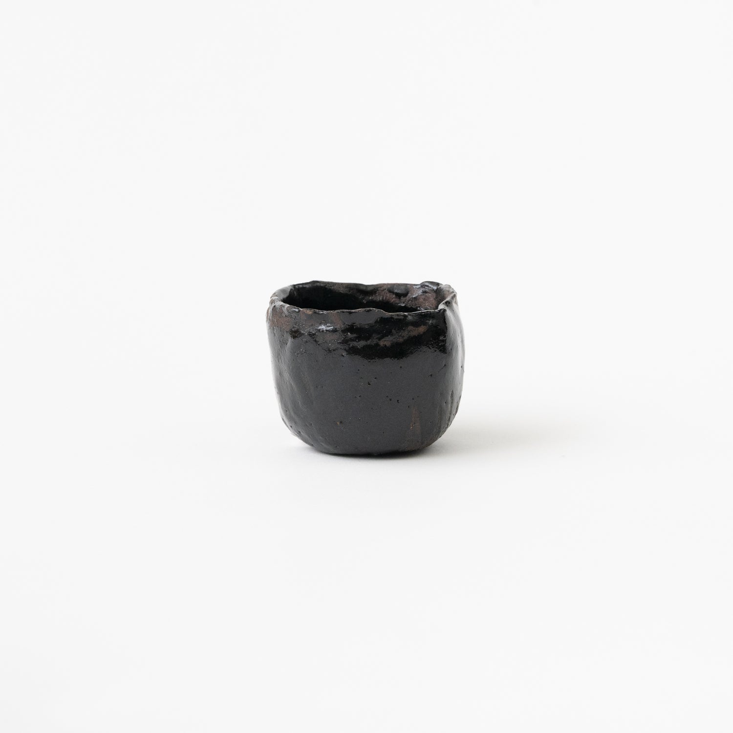 Black Raku Sake Cup (Koetsu) / Hideki Yanashita