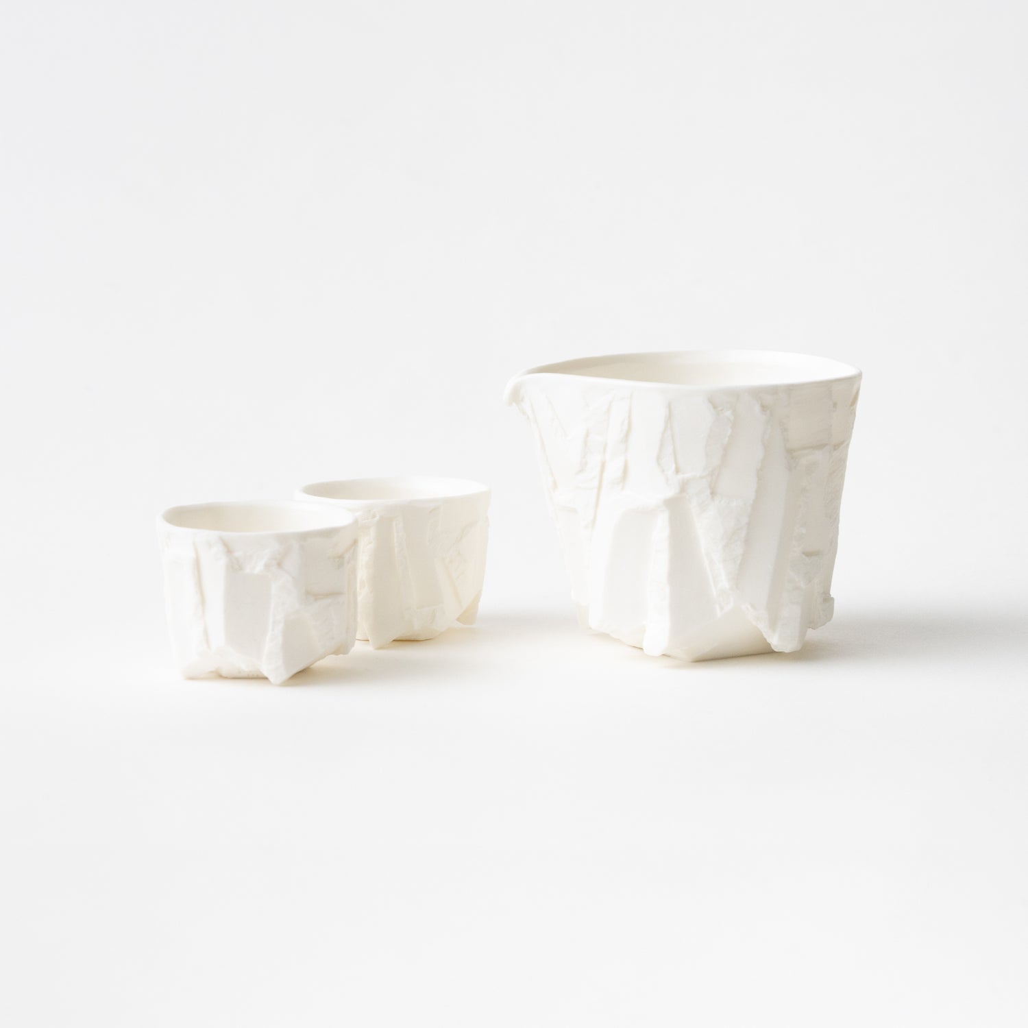 No.6 White Bizen Sake Cup / Syo Fujita