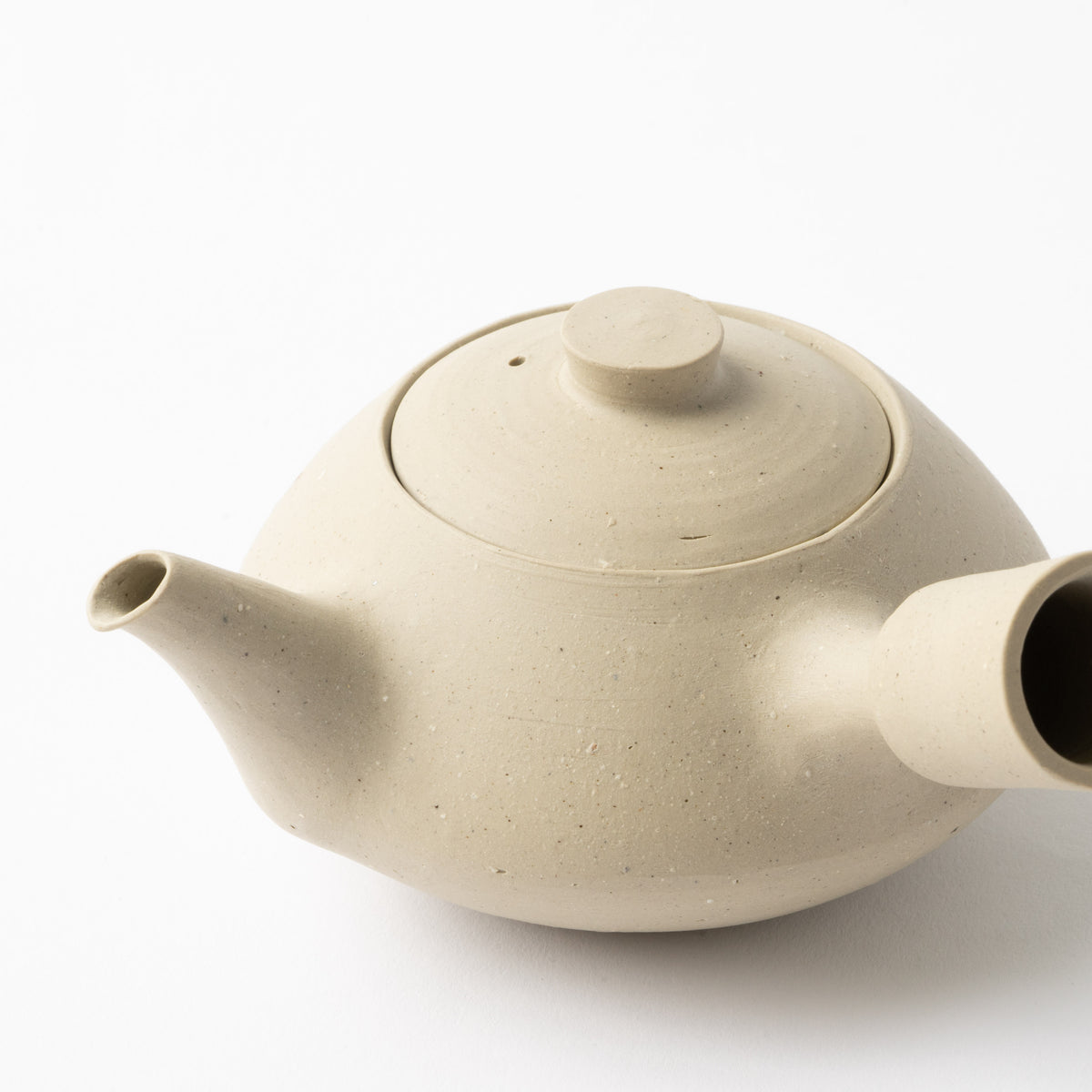 White Bizen Kyusu Teapot / Hitoshi Morimoto