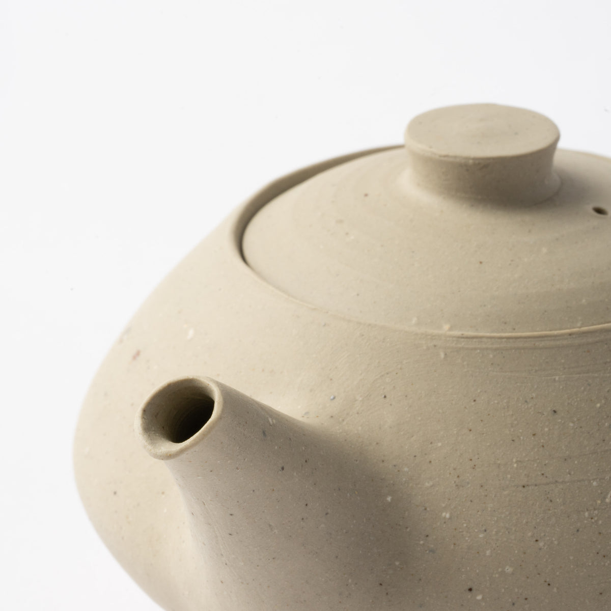 White Bizen Kyusu Teapot / Hitoshi Morimoto