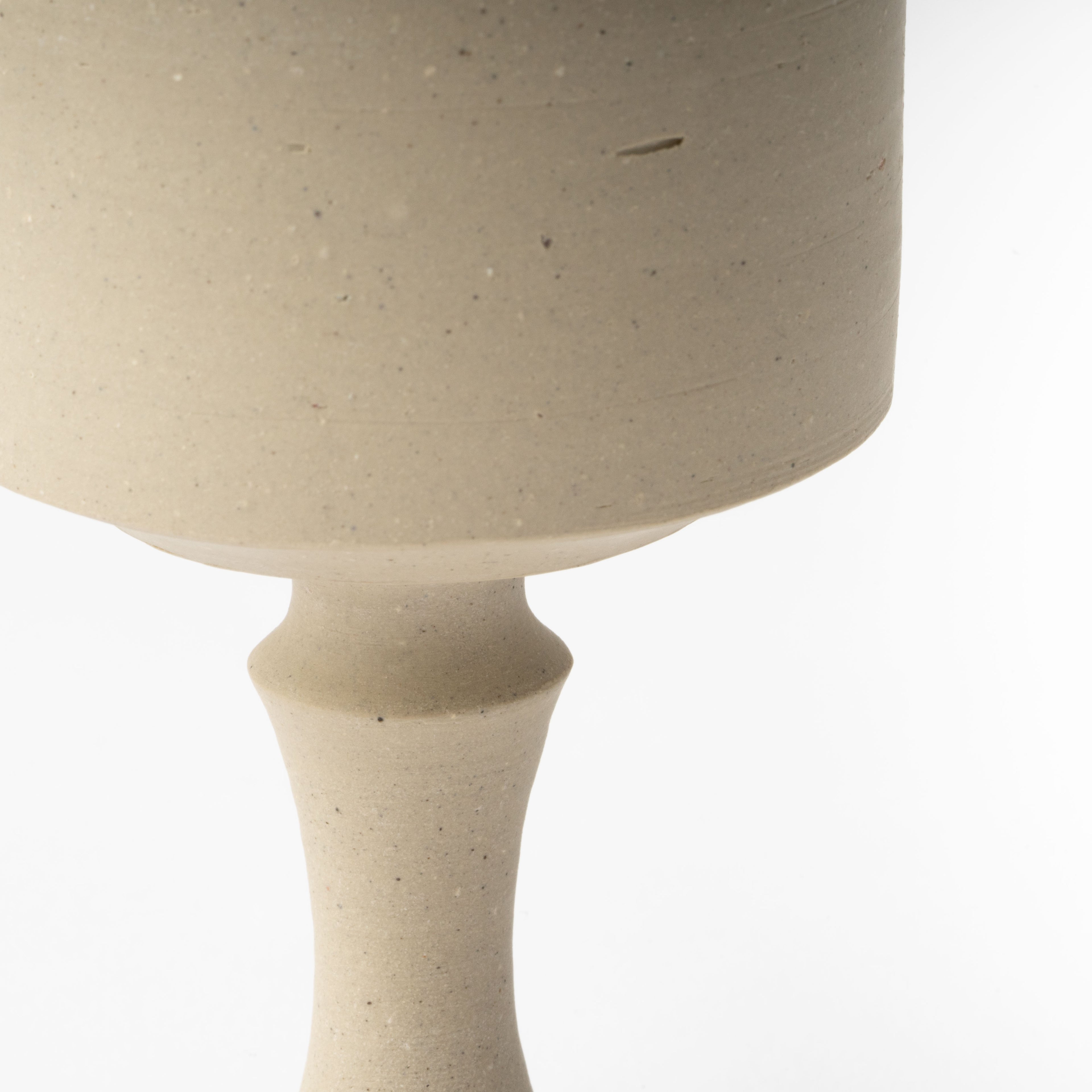White Bizen Goblet / Hitoshi Morimoto