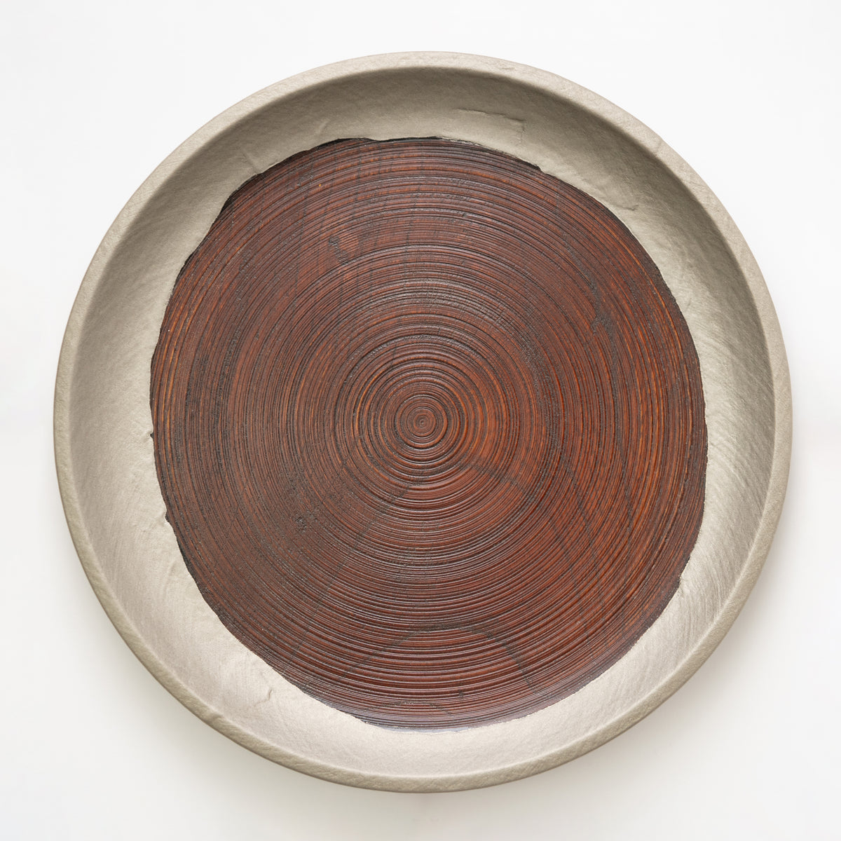 Large Plate (Tin Fabric) / Kunikatsu Seto