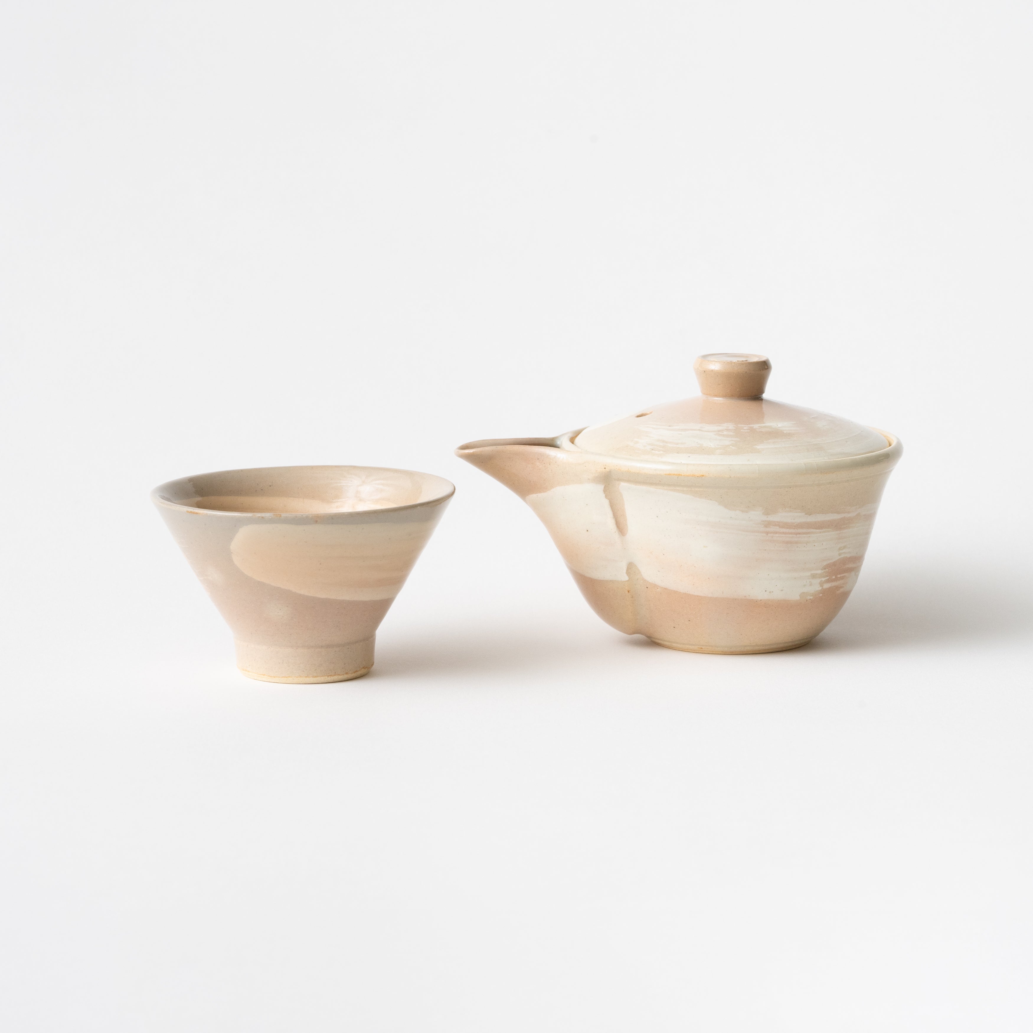 Sencha Tea Cup / Brush Lines