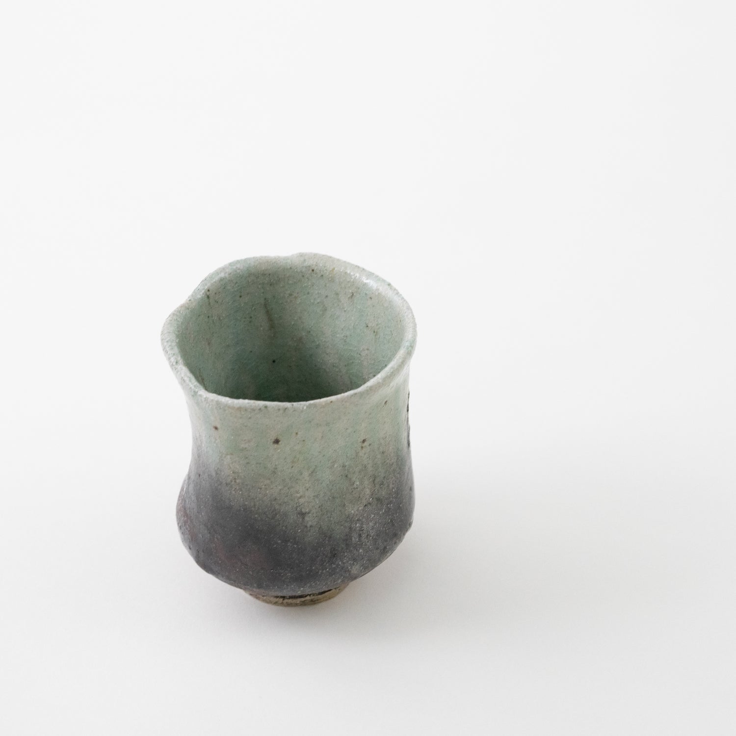 Ash Glaze Tall Tea Cup (A) / Eijiro Tokunaga