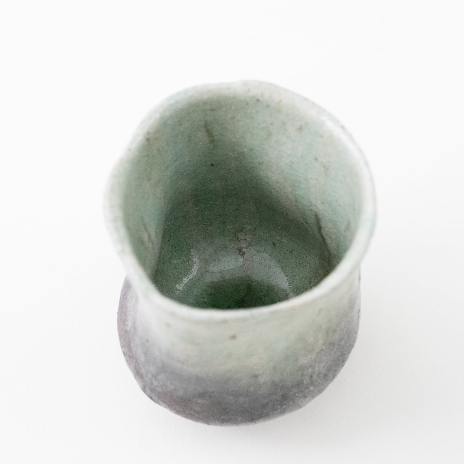 Ash Glaze Tall Tea Cup (A) / Eijiro Tokunaga