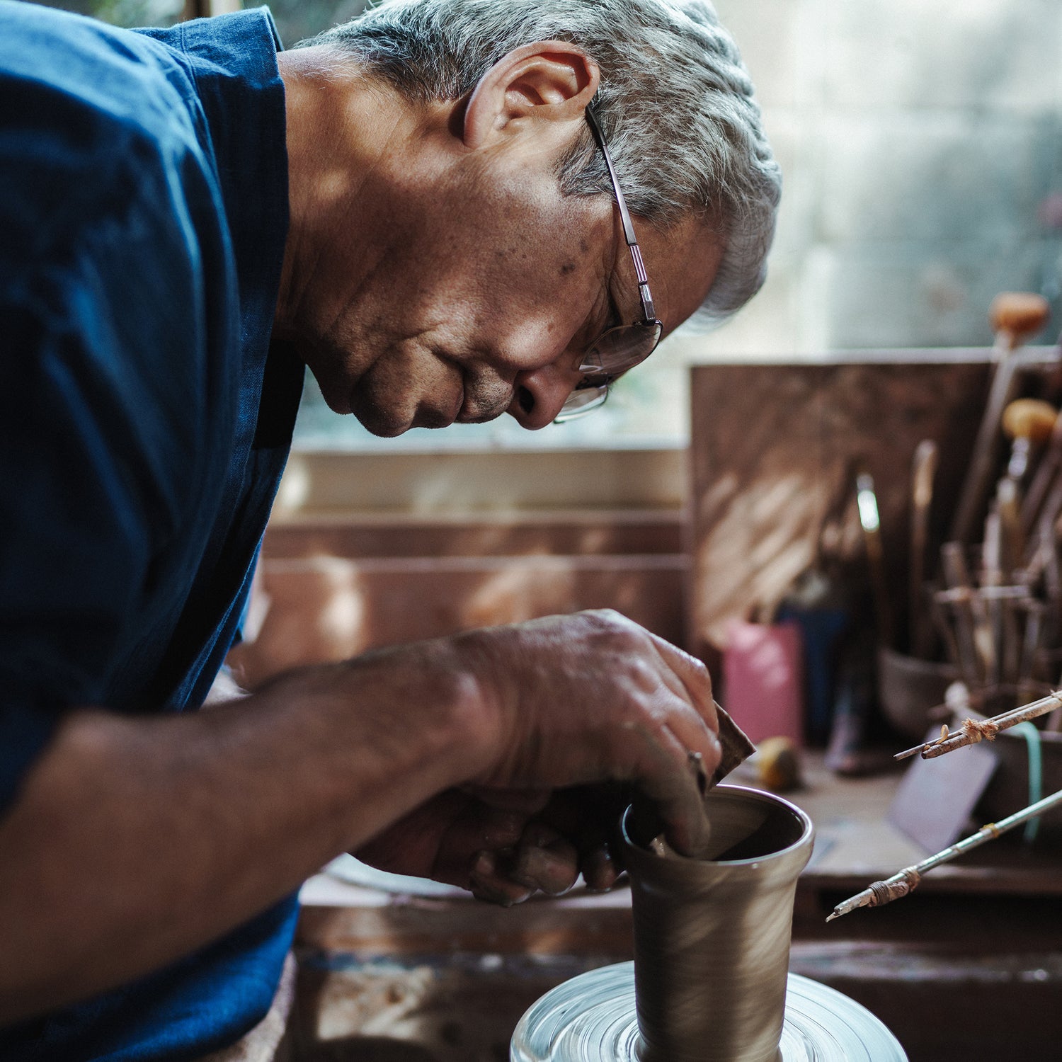 No.80 Tea Canister / Earth Brown