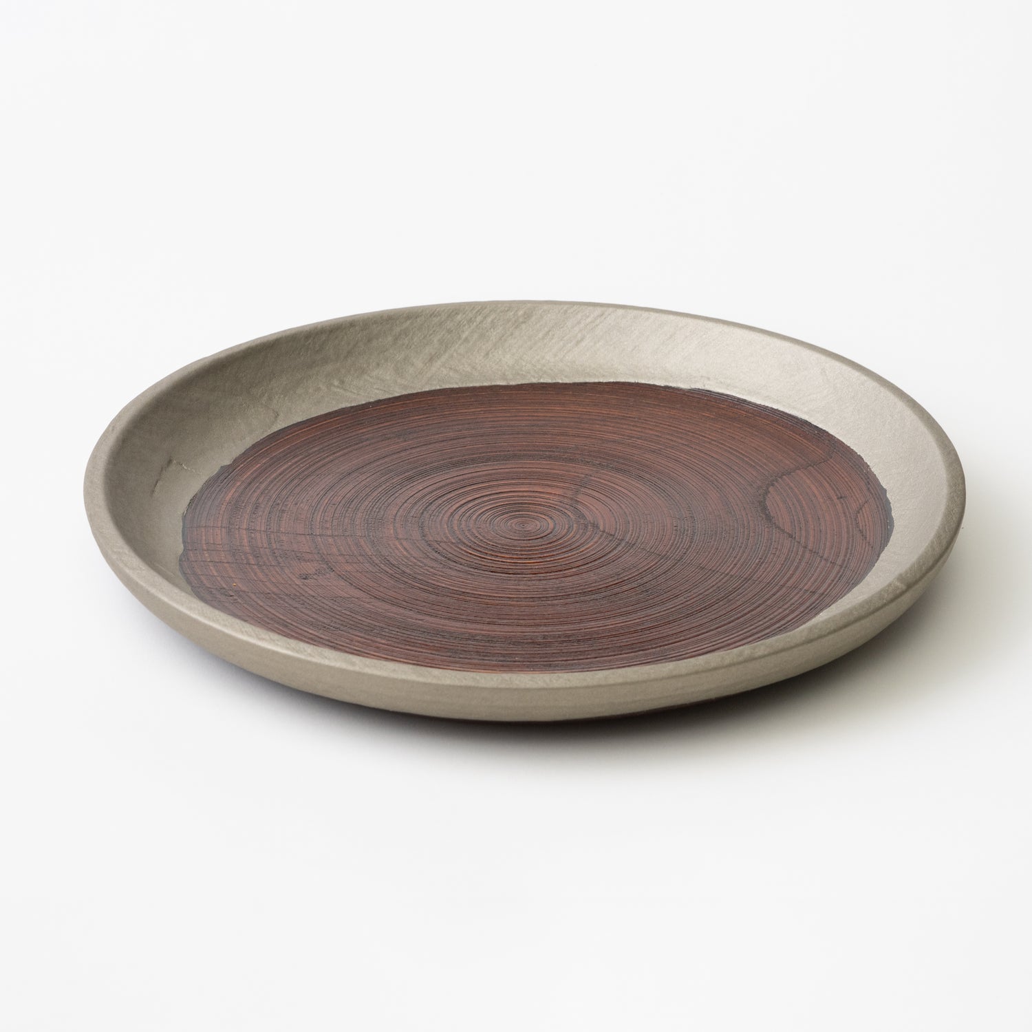 Large Plate (Tin Fabric) / Kunikatsu Seto