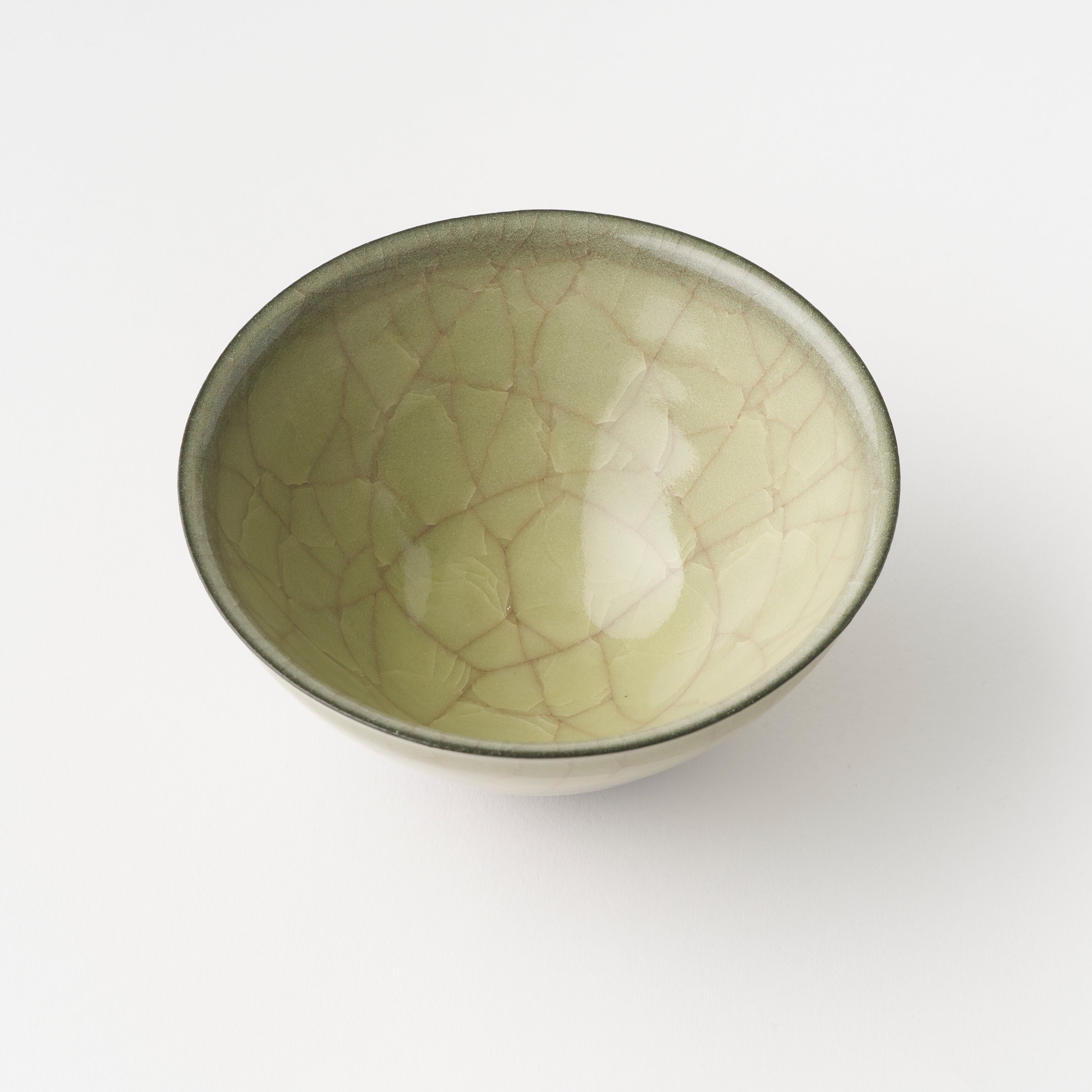 Moegiji Yellow Tea Bowl / Nobuyuki Kimura