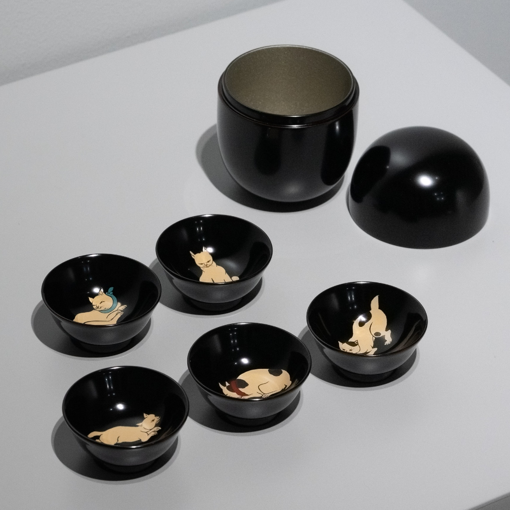 Cat Capsule II Sake Cups Set / Takao Togashi