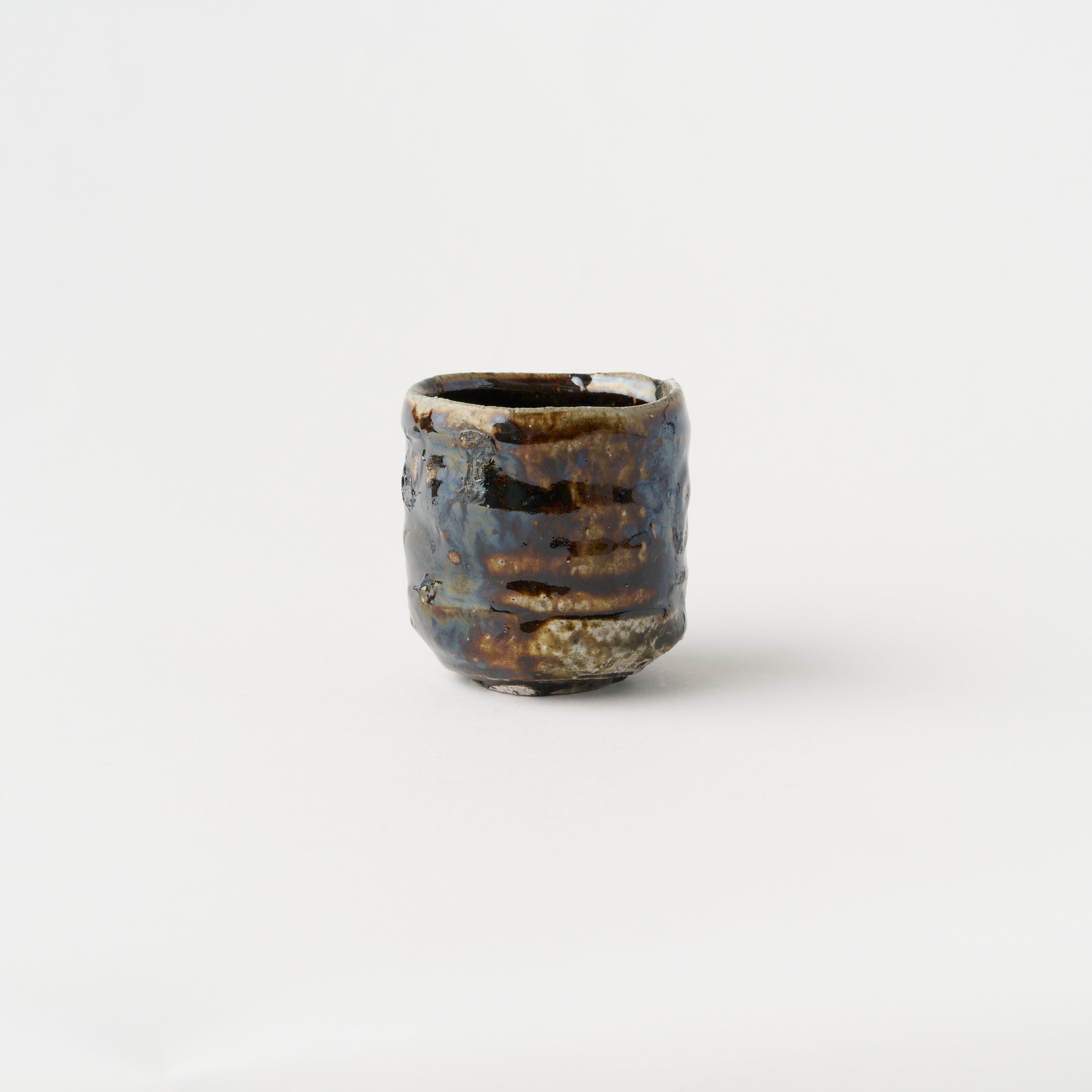 Tanba Sake Cup (Brown Glaze) / Masahiko Imanishi
