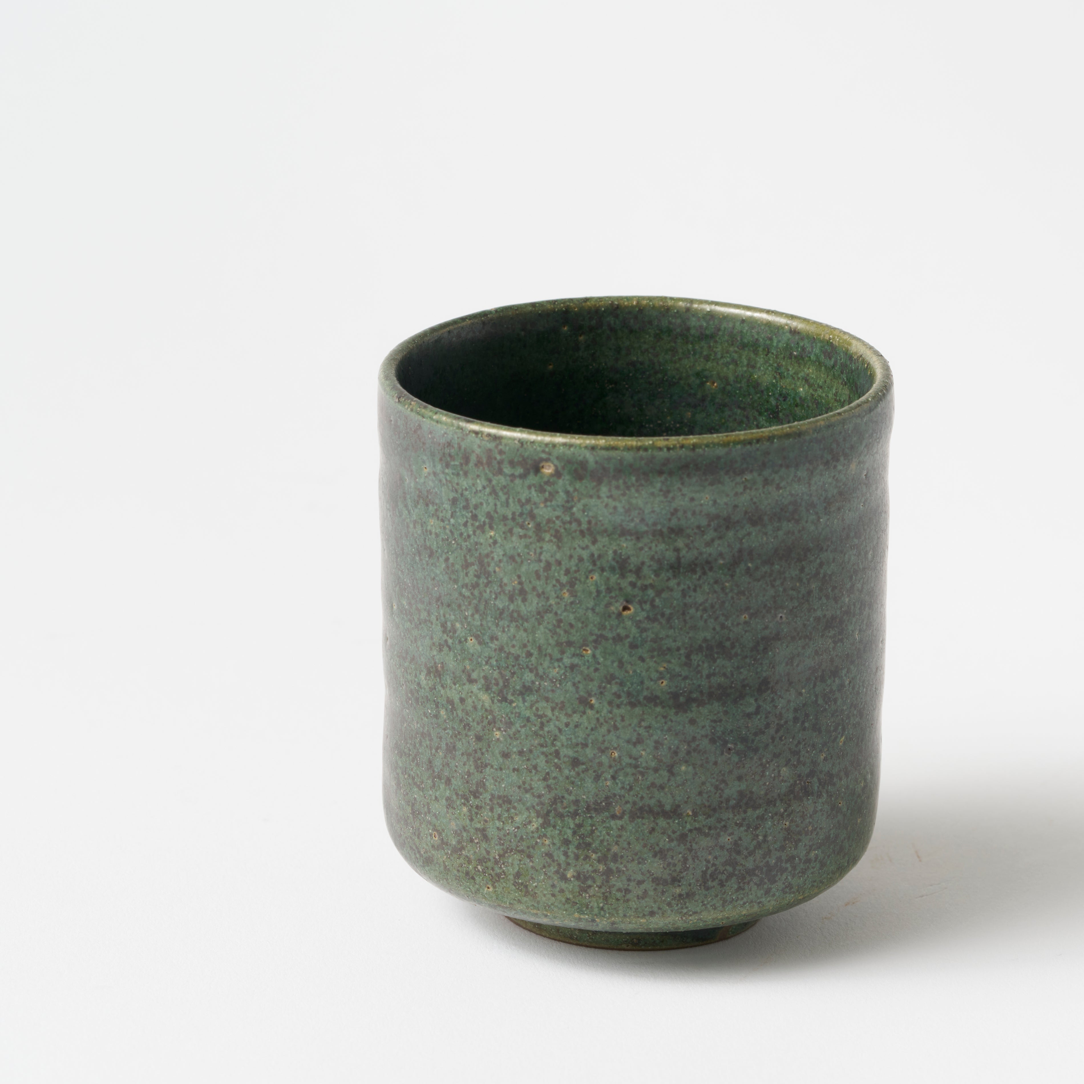 Tea Cup with Green Glaze / Kenta Nakazato