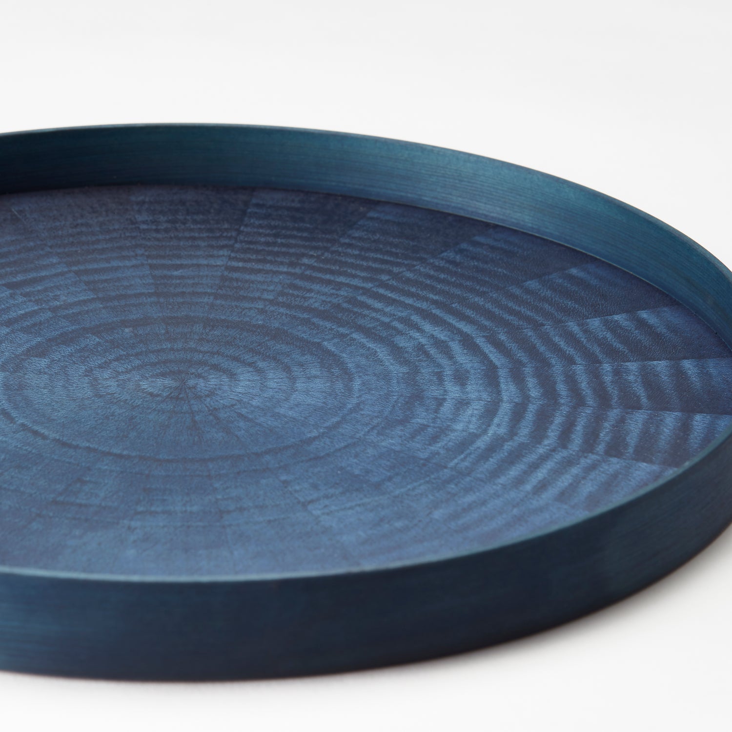 Round Rays Tray / White Sycamore Indigo