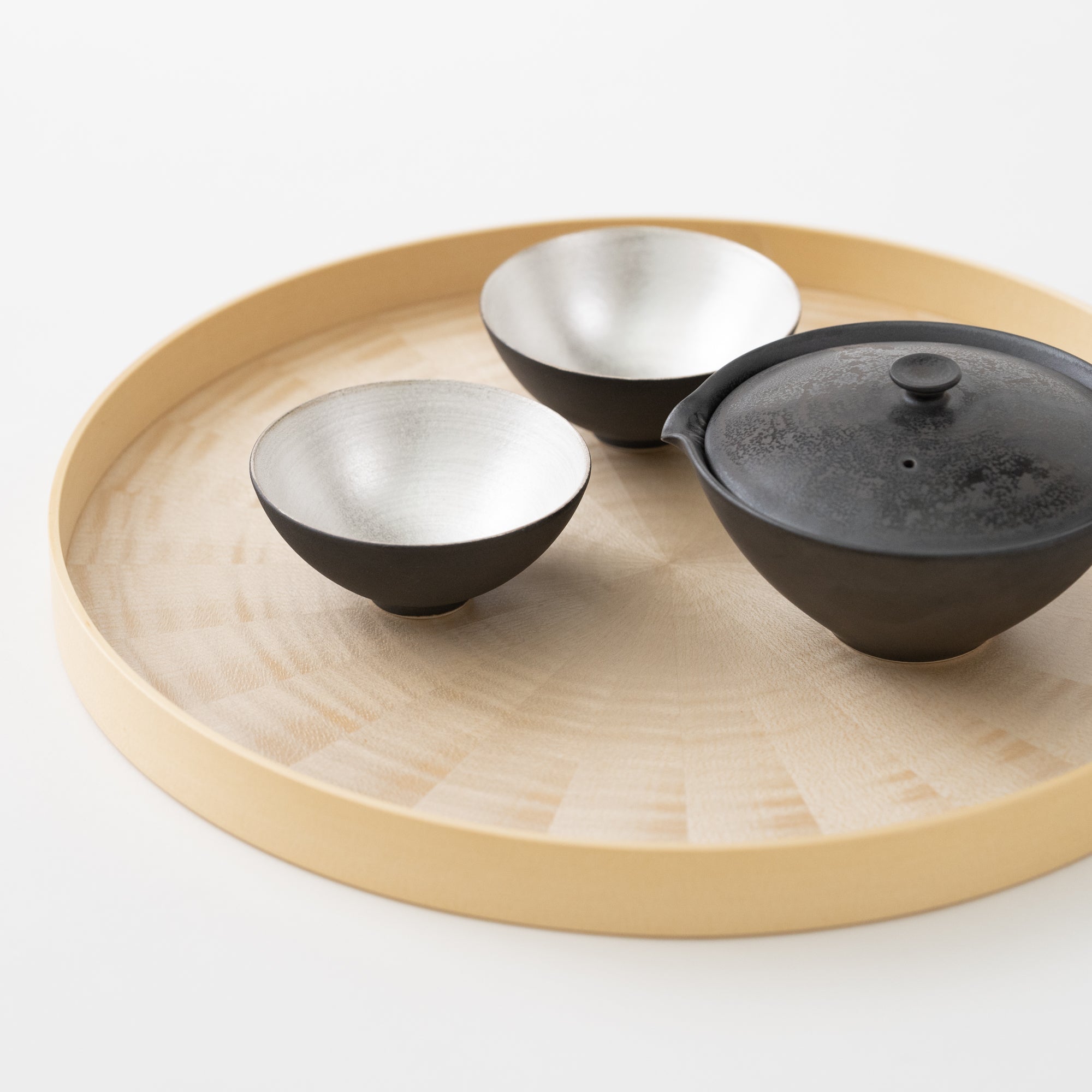 Round Rays Tray / White Sycamore