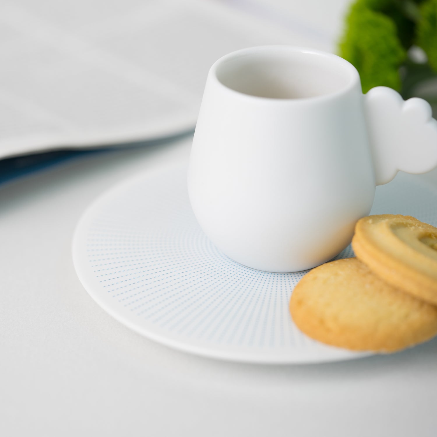 Cloud Espresso Cup & Saucer (Peranakan Blue)
