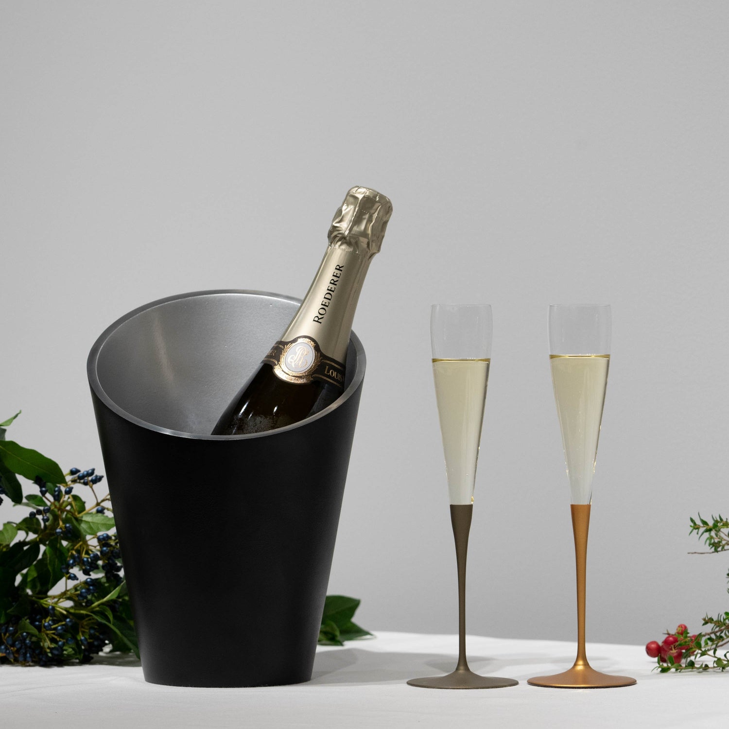 Taoyaka Champagne Glass Pair / Set of 2 (Gold & Silver)