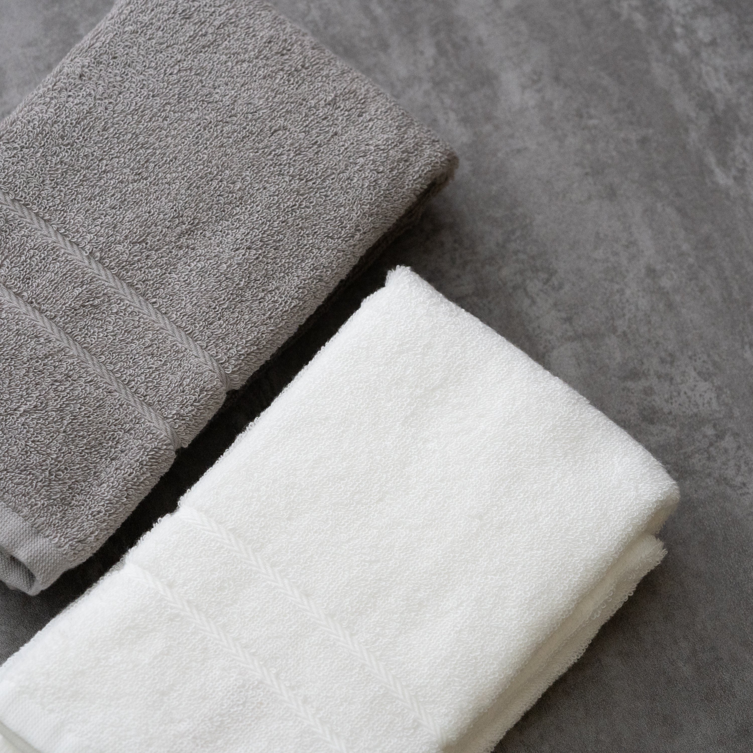 ORGANIC 120 Face Towel / White