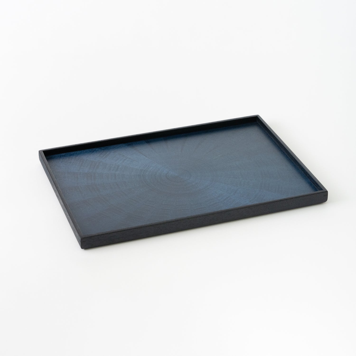 Rectangle Rays Tray / White Sycamore Indigo