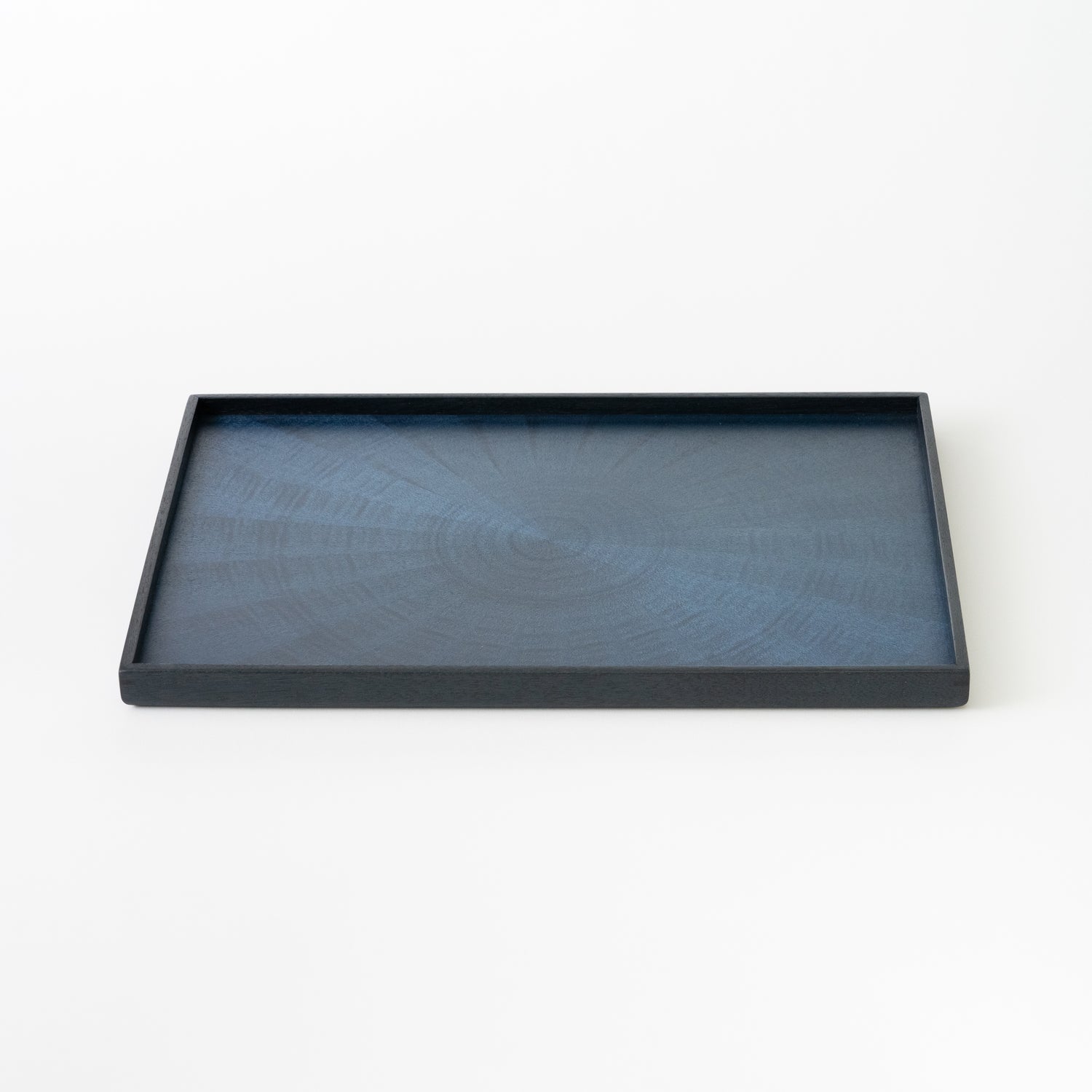 Rectangle Rays Tray / White Sycamore Indigo