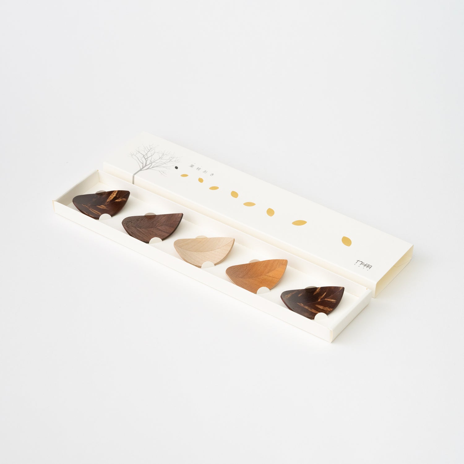 Leaf-Shaped Chopstick Rests 5pcs Set