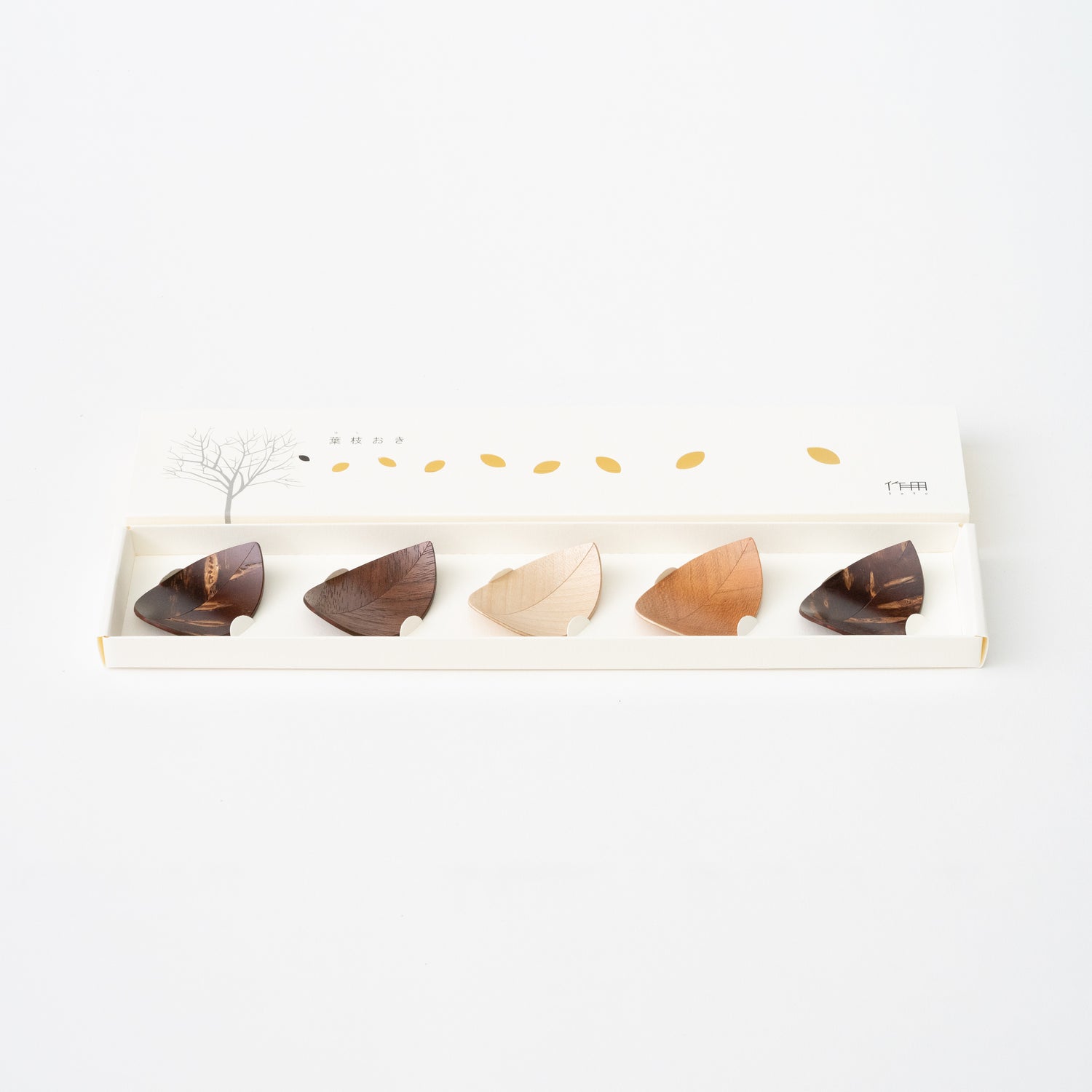 Leaf-Shaped Chopstick Rests 5pcs Set