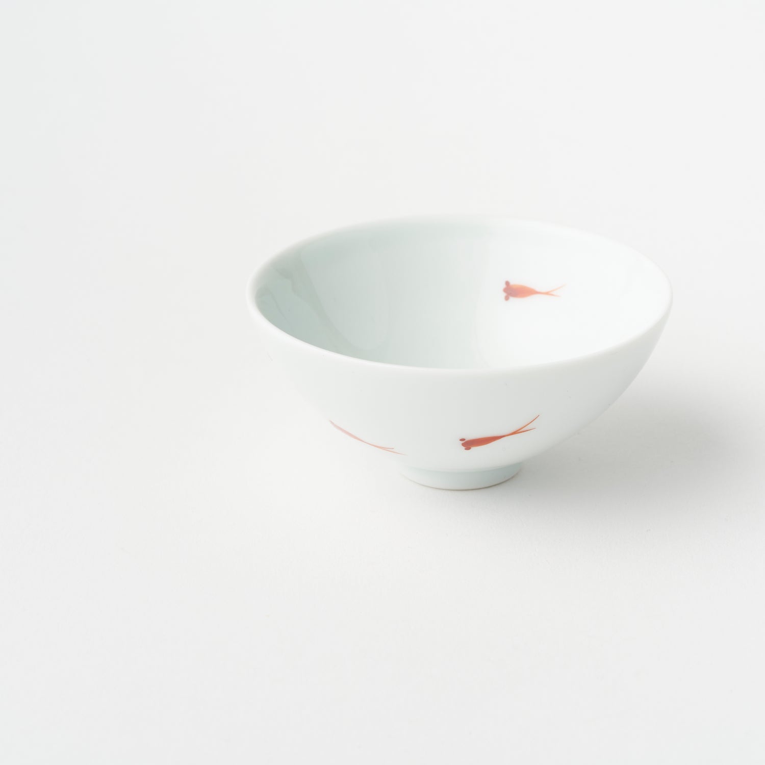 Edo Tokkuri &amp; Pair Sake Cups Set with Box / Red Killifish