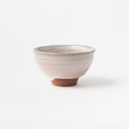 White Hagi Yohen Tea Bowl in Box/ Yasushi Okada