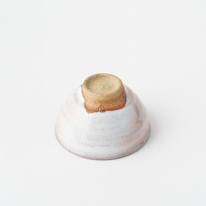 White Hagi Yohen Tea Bowl in Box/ Yasushi Okada