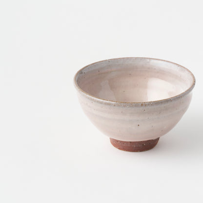 White Hagi Yohen Tea Bowl in Box/ Yasushi Okada