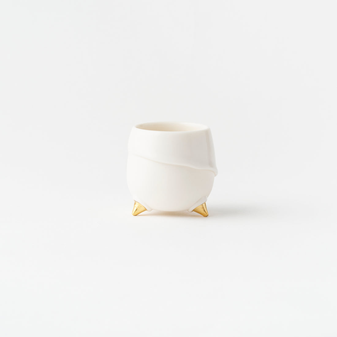 Dip Round Sake Cup with Spikes / Gold / Ryosuke Ando