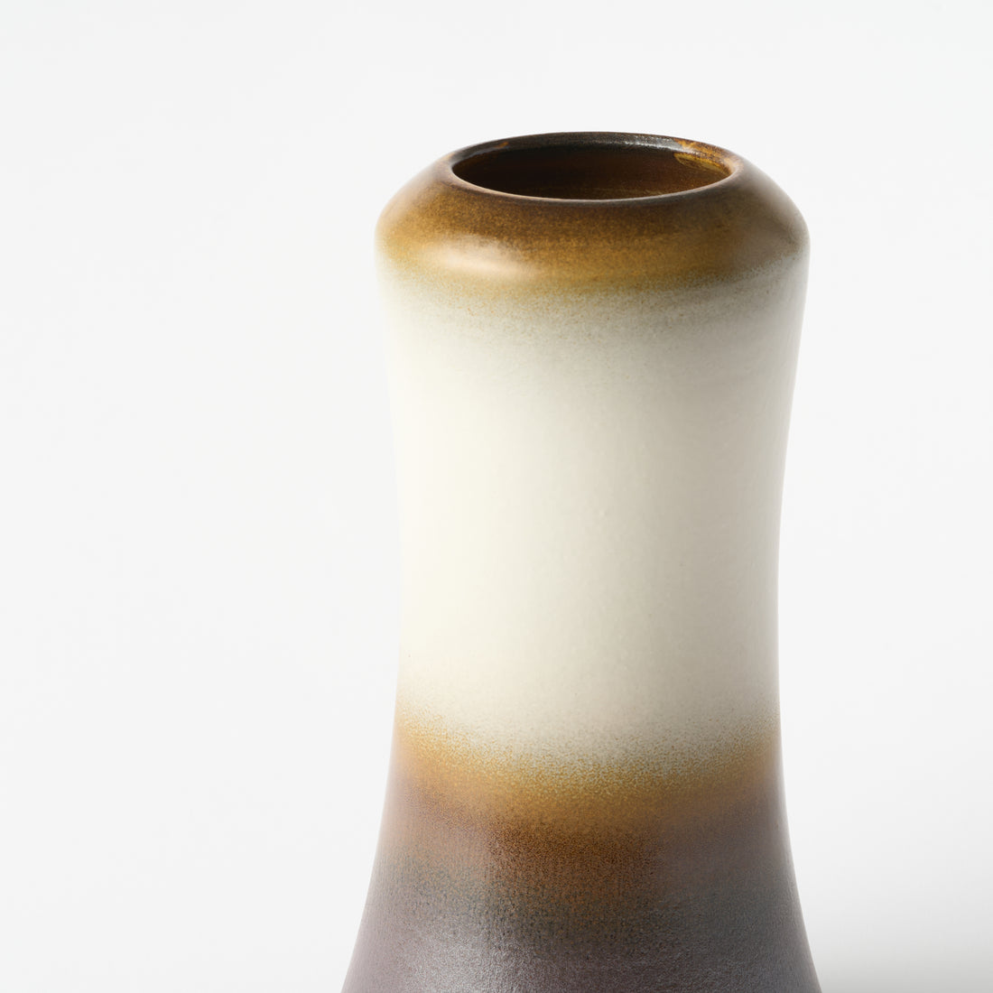 Iron Glaze Flower Vase / Takao Tahara