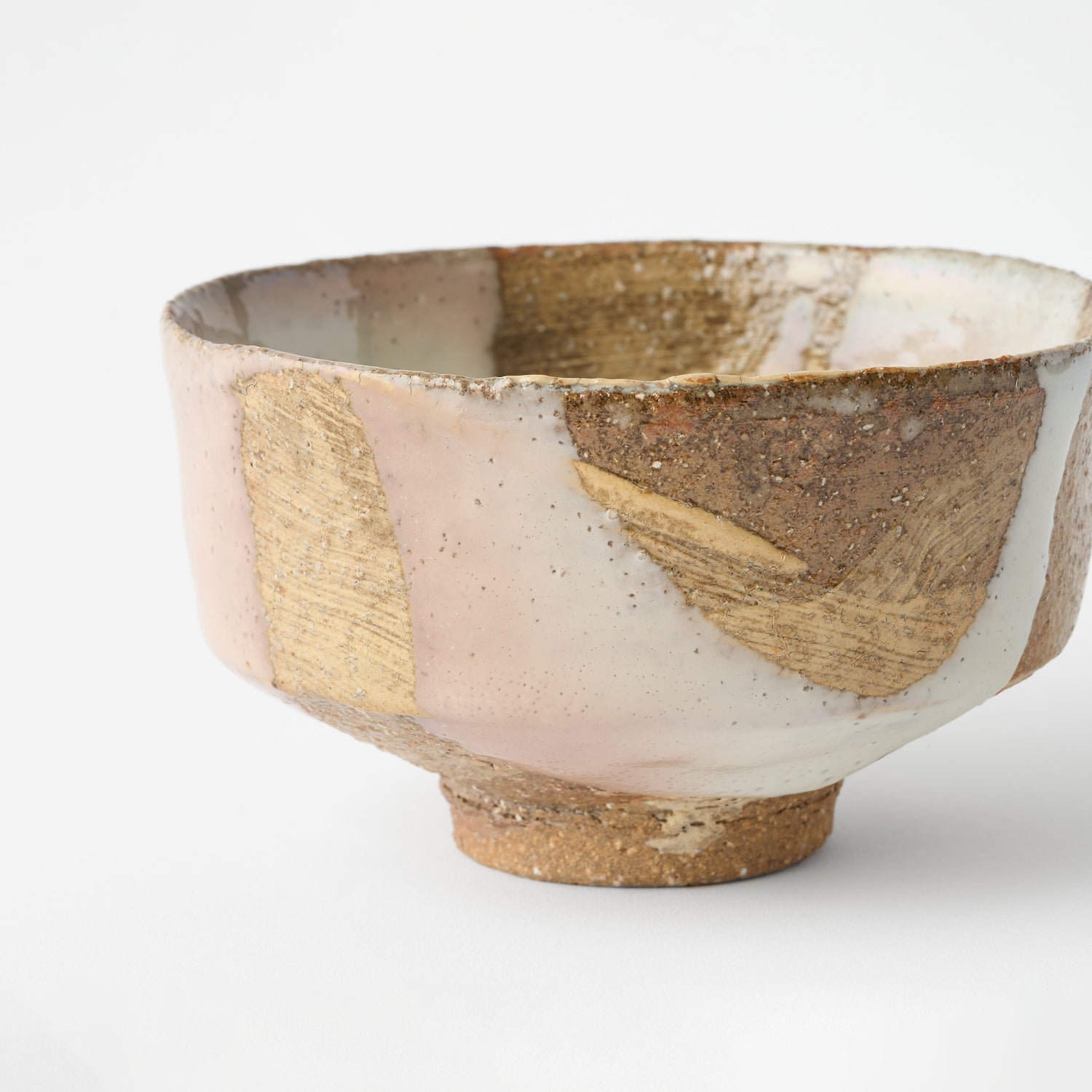 Hakeme Tea Bowl (White Glaze) / Masahiro Sakakura