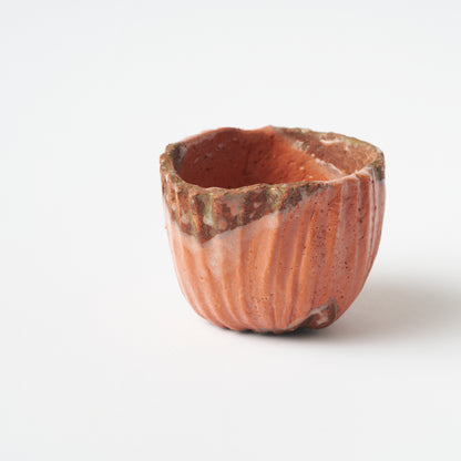 Red Raku Sake Cup / Hideki Yanashita