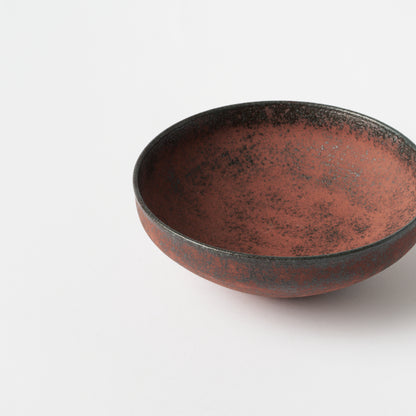 Chi no Utsuwa Vertical Rim Bowl (Vermillion) / Eiichi Shibuya