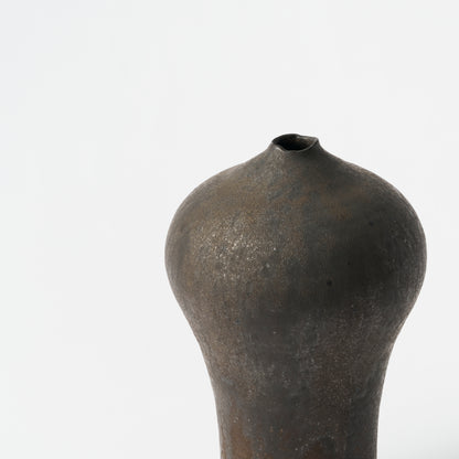 Deep Black Glaze Vase / Hideki Yamamoto