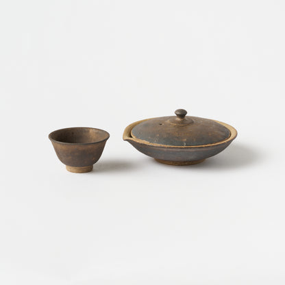 Tea Cup S (Black with Gold)  / Junzo Maekawa