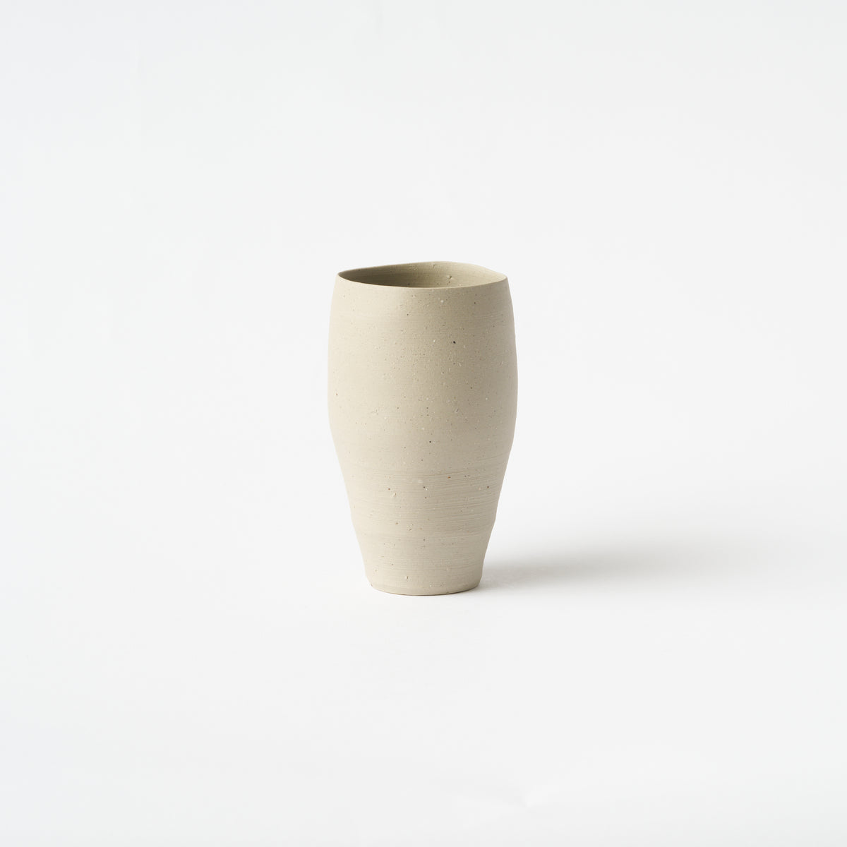 White Bizen Tumbler / Hitoshi Morimoto