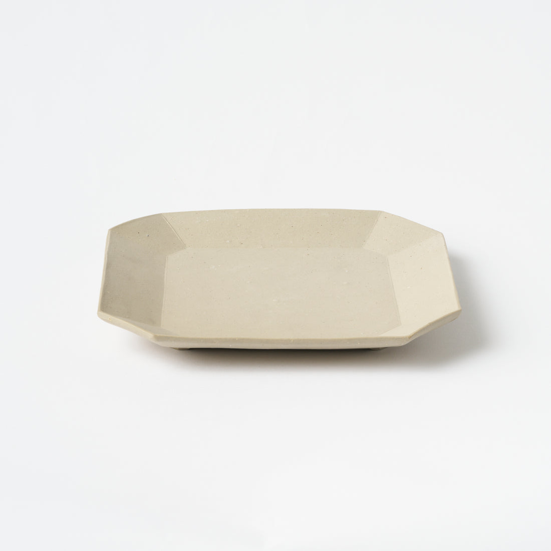 White Bizen Square Plate (M) / Hitoshi Morimoto
